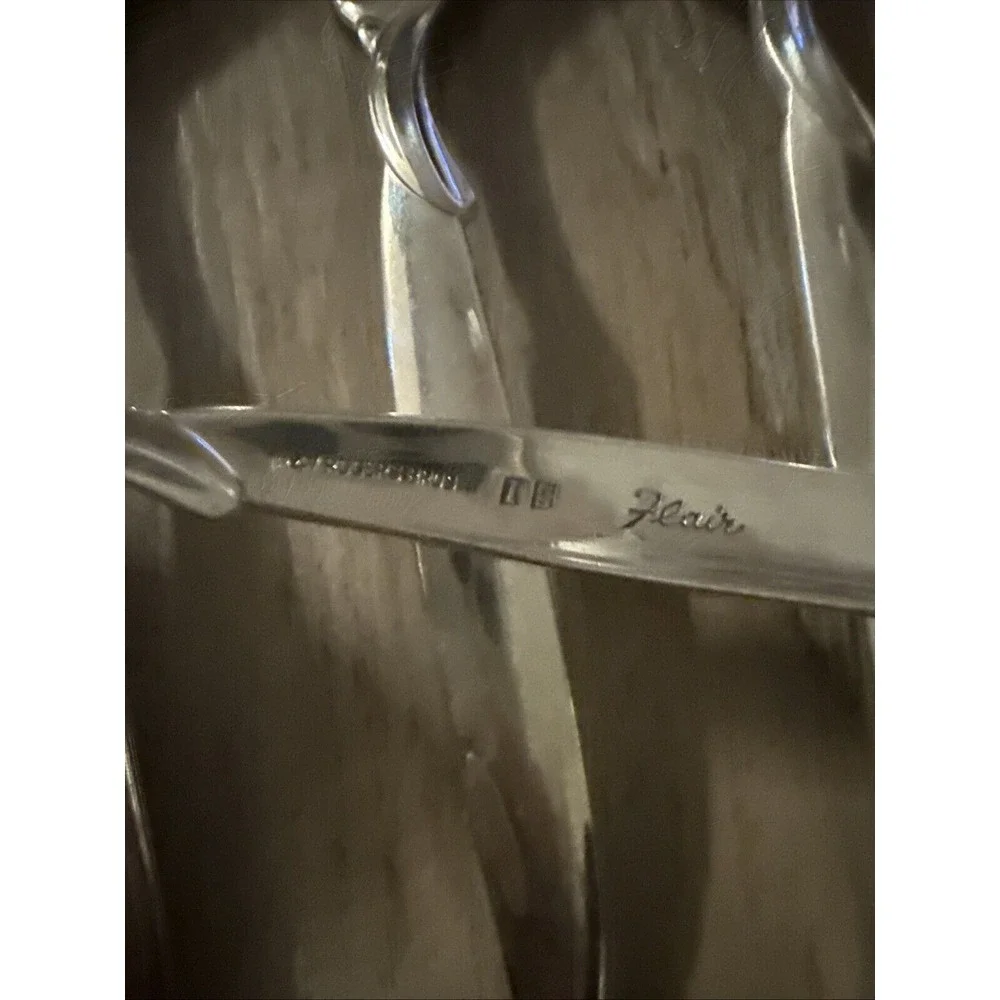 4 PCs 1847 Rogers Bros FLAIR International Silver Plate Oval Soup Spoons‎